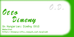 otto dimeny business card
